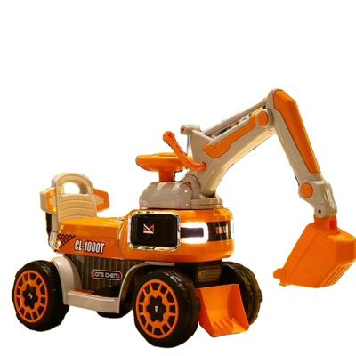 Elektrische Plastikbagger Autospielzeug für Kinder 2022 Jahr Geschenke Altersbereich 2 bis 4 Jahre
