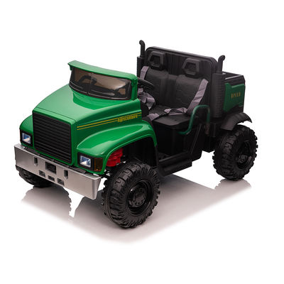 Kinder 12 V Elektrofahrt auf einem Auto-Traktor mit Hinterbehälter Altersbereich 2 bis 4 Jahre GRÜN SCHWARZ