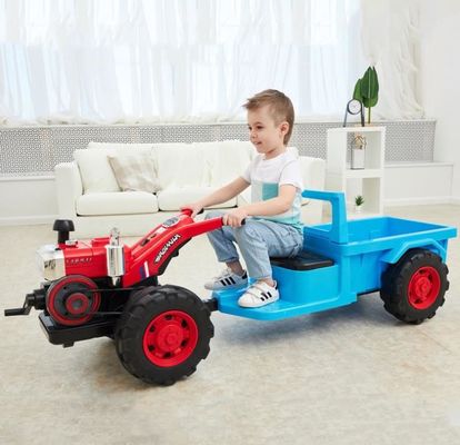 2022 12v elektrische Kinder fahren mit Plastik-Traktor-Spielzeugbatterie enthalten