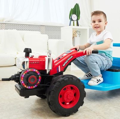 2022 12v elektrische Kinder fahren mit Plastik-Traktor-Spielzeugbatterie enthalten
