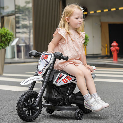 Plastikkinder fahren auf Autos Elektromotorrad mit Musik Rot Blau Weiß für Kinder