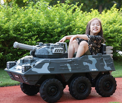 Kinder Elektro-Spielzeug-Tank Fahr-Spielzeug-Elektro-Tank 12V 6X6 Räder PP Kunststoff-Typ