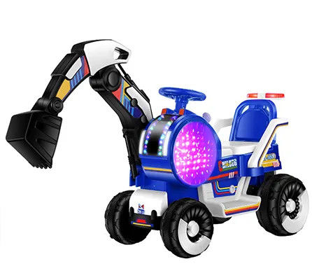 2023 Elektrische Kinderspielzeuge Bagger Ingenieurwesen Fahrt mit dem Auto für Kinder Kunststoff Gelb