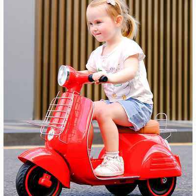 Fahren auf Toy Electric Kids Motorrad mit Licht in Rot Gelb Dunkelblau Rosa oder Grün