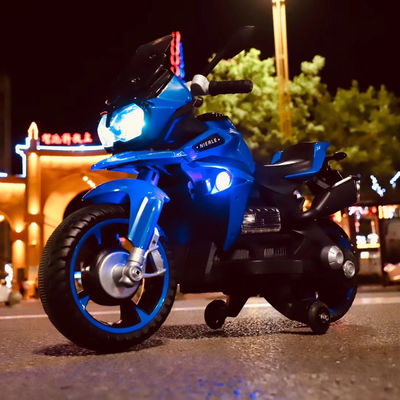 Blaue Extra-Wide-Sitze 6v Motorrad Fahrrad für 10-Jährige Kind Elektrische Kinder Motorrad