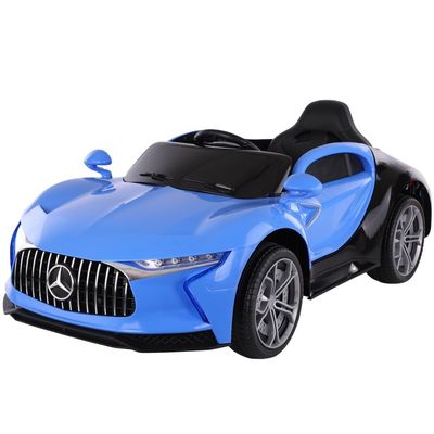 Elektrische Fahrt auf dem Auto für Kinder Batteriebetriebene große Spielzeug in blauer Farbe Altersbereich 5-7 Jahre
