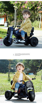 Anpassungsfähige Beleuchtung und Musik für Kinder Elektrische Kinder Motorradfahren auf dem Auto