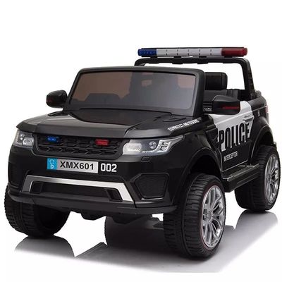 Black Ride On Baby Elektro-Polizei-SUV-Auto mit Fernbedienung für große Kinder