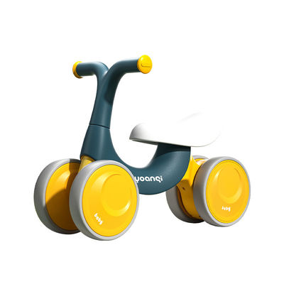 Orange Plastic Baby Walker Balance Car mit leisen Rollschuhen und grünem Design