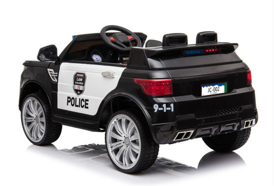 Geeignet für 3-8jährige, großes, zweisitziges, batteriebetriebenes Polizeiauto