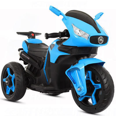 Ride On Toy Kinderbatterie Dreirad-Motorrad Elektronisches Spielzeug Rot/Weiß/Blau