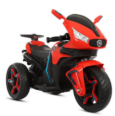 Ride On Toy Kinderbatterie Dreirad-Motorrad Elektronisches Spielzeug Rot/Weiß/Blau