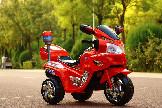 Großer Sitz Elektromotorrad für Kinder mit Musiklampe Polizeirad Klassiker