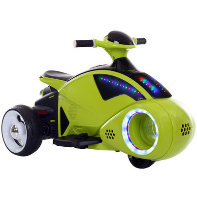 Fahren auf Spielzeug 3-Rad Elektromotorrad für Kinder mit blinkenden Rädern und Musik