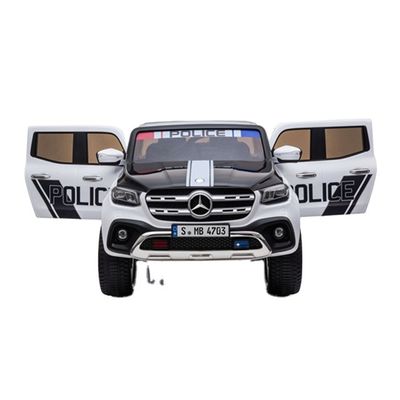 Lizenziertes Polizeiauto 12V Kinder Laderauto mit 2.4G Fernbedienung Echtes Auto Zwei-Sitzer