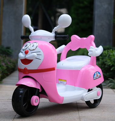 Unisex-Kinder-Drei-Rad-Elektro-Motorrad mit kühlem Licht Fahrt im Auto