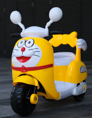 Unisex-Kinder-Drei-Rad-Elektro-Motorrad mit kühlem Licht Fahrt im Auto