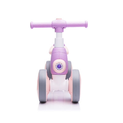 Leichte Musik und Blaseneinrichtung Balance Bike für 1-6 Jahre Kinder 4 Räder Auto Stil