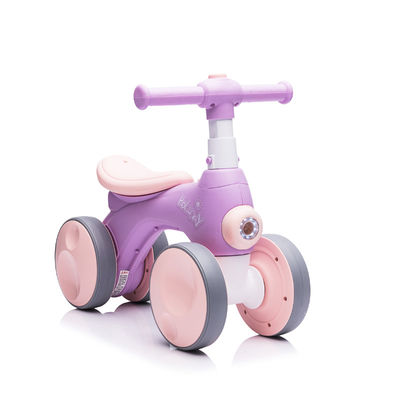 Leichte Musik und Blaseneinrichtung Balance Bike für 1-6 Jahre Kinder 4 Räder Auto Stil