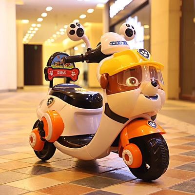 494PCS Elektromotorrad für Kinder Dreirad-Spielzeug Fahrt mit dem Auto für Kinder 2-5 Jahre alt