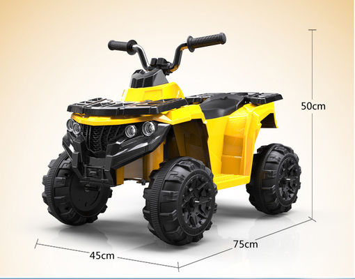 6v ATV Strandwagen mit Scheinwerfern Wiederaufladbare elektrische Fahrt mit dem Auto für Kinder 2-6 Jahre