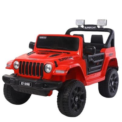 Kinder reiten auf dem Auto 12V elektrischer 2-Sitzer mit Fernbedienung und wiederaufladbarer Batterie