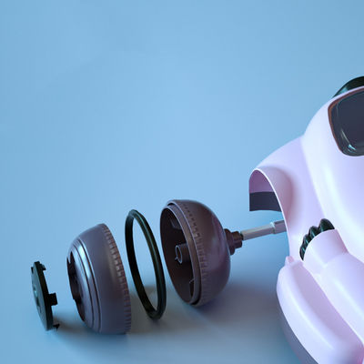Plastikkinder fahren auf Push-Auto ohne Motor Custom Design Rosa/Blau/Weiß