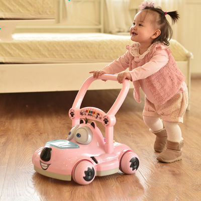 Plastikkinder fahren auf Push-Auto ohne Motor Custom Design Rosa/Blau/Weiß