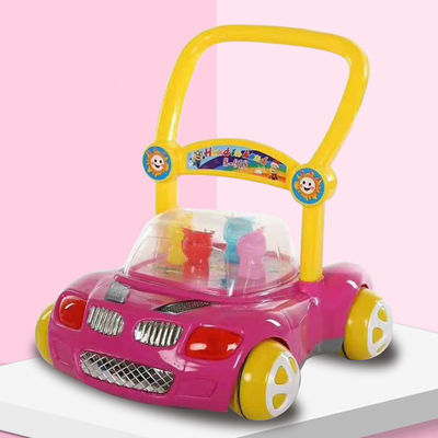 Musical Rubber Wheel Baby Walker 2022 Modell Fahrt auf Spielzeug für Kinder 2 bis 4 Jahre alt