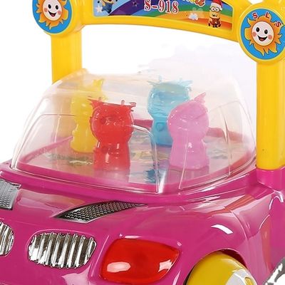Musical Rubber Wheel Baby Walker 2022 Modell Fahrt auf Spielzeug für Kinder 2 bis 4 Jahre alt