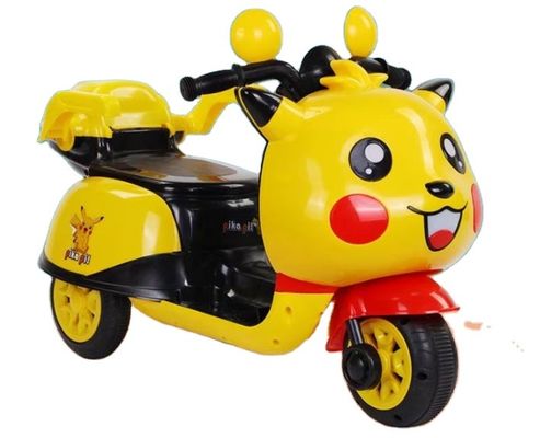 MP3 Musik Songs LED-Beleuchtung Spielzeug 6v Elektromotorrad Auto für Kinder Gelb Blau Rosa