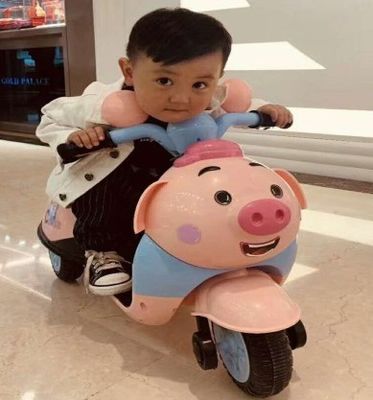 Kinderlieder LED-Beleuchtung Spielzeug Fahren auf 6V Elektromotorrad für 3-6-Jährige