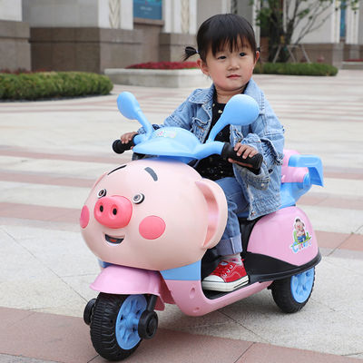Kinderlieder LED-Beleuchtung Spielzeug Fahren auf 6V Elektromotorrad für 3-6-Jährige