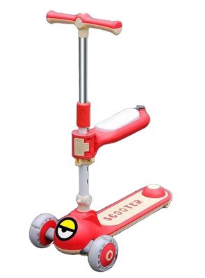 Ein-Knopf-Falt-Soft-Leder-Sitz 3 Räder Fahrt auf Roller-Auto für Kinder und langlebig