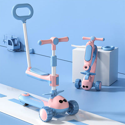 3 in 1 Multifunktion Baby Walker 3 Radfahrt Auf Klappwagen Großrad Roller Auto für Kinder