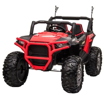 12V Zwei-Sitzer-Ride-On-Spielzeug mit Fernbedienung und Musik/Licht/USB/MP3/Bluetooth-Funktion