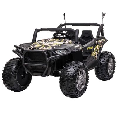 12V Zwei-Sitzer-Ride-On-Spielzeug mit Fernbedienung und Musik/Licht/USB/MP3/Bluetooth-Funktion