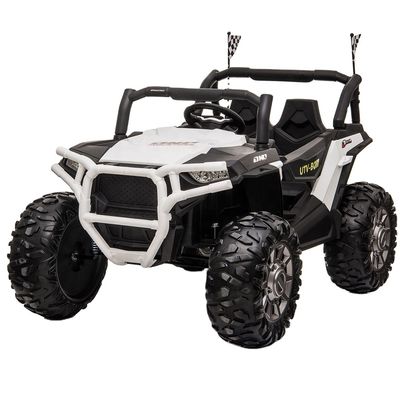 12V Zwei-Sitzer-Ride-On-Spielzeug mit Fernbedienung und Musik/Licht/USB/MP3/Bluetooth-Funktion