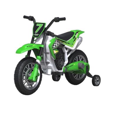 12V Elektromotorradfahrzeug für Kinder mit Musik und Hilfsrad aus Kunststoff