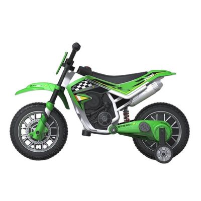 12V Elektromotorradfahrzeug für Kinder mit Musik und Hilfsrad aus Kunststoff