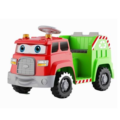 Müllsortierung und Soundeffekte Drehbild-Augen Fahren auf Elektroauto für Kinder aus PP-Material