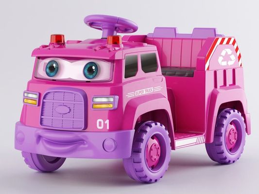 Müllsortierung und Soundeffekte Drehbild-Augen Fahren auf Elektroauto für Kinder aus PP-Material
