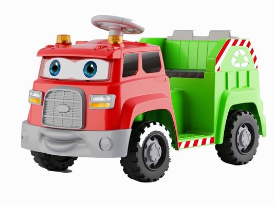 Müllsortierung und Soundeffekte Drehbild-Augen Fahren auf Elektroauto für Kinder aus PP-Material