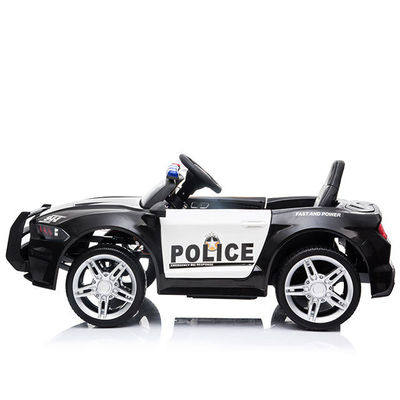 12V Elektro-Polizeiauto für Kinder Altersbereich 2-4 Jahre mit Fernbedienung Warnlicht und Megaphone 2023