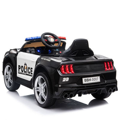 12V Elektro-Polizeiauto für Kinder Altersbereich 2-4 Jahre mit Fernbedienung Warnlicht und Megaphone 2023