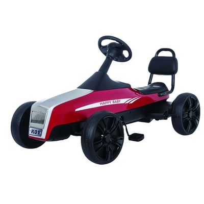 5-7 Jahre Unisex-Kinder-Pedal-Go-Kart-Auto mit verstellbaren Vorder- und Rücksitzen