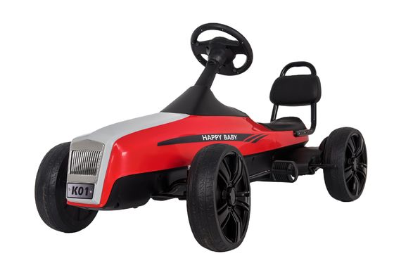 5-7 Jahre Unisex-Kinder-Pedal-Go-Kart-Auto mit verstellbaren Vorder- und Rücksitzen