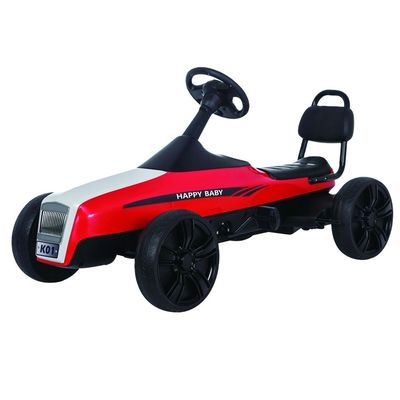 5-7 Jahre Unisex-Kinder-Pedal-Go-Kart-Auto mit verstellbaren Vorder- und Rücksitzen
