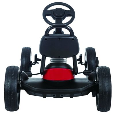 5-7 Jahre Unisex-Kinder-Pedal-Go-Kart-Auto mit verstellbaren Vorder- und Rücksitzen