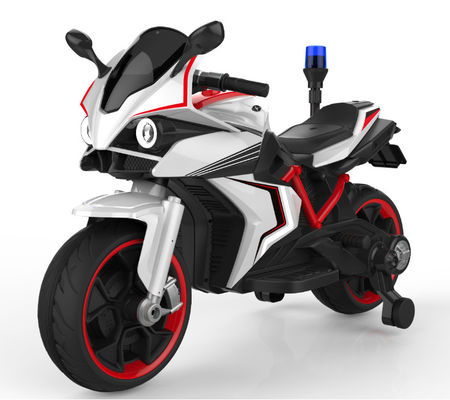 Elektrische Fahrt der Kinder auf Polizeimotorrad mit Ein-Touch-Start und Polizeilichter